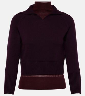 Jersey de lana a capas | Victoria Beckham