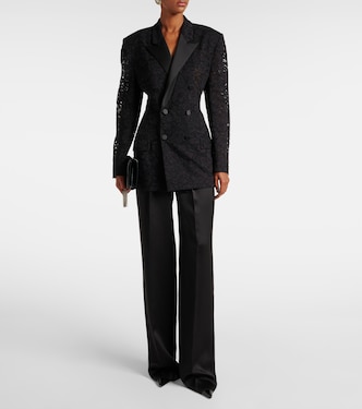 Giacca da smoking in pizzo guipure | Saint Laurent