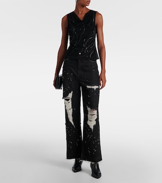 Verziertes Top aus Mesh | Xu Zhi