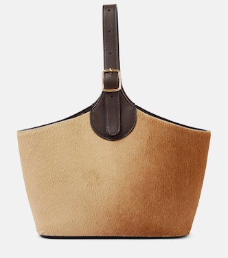 Bobbin calf hair bucket bag | Loro Piana