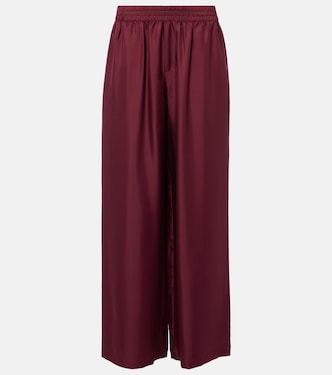 Weite Hose aus Seidensatin | Lisa Yang