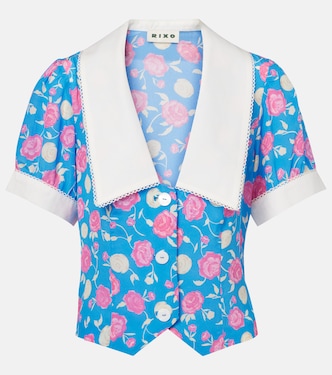 Zinia floral silk blouse | Rixo