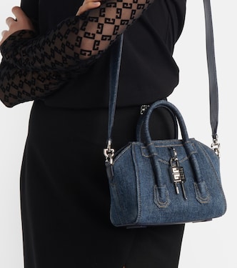 Sac Antigona Toy Lock en jean | Givenchy