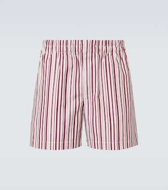 Striped cotton poplin shorts | Gucci