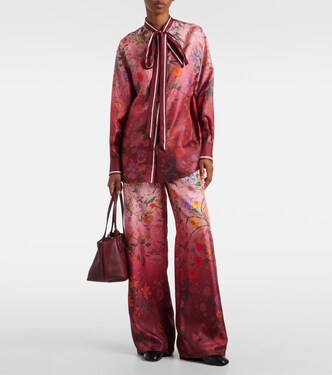 Hemd aus Seide mit Schluppenkragen | Gucci