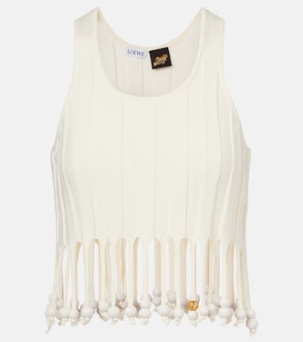 Top raccourci Paula's Ibiza en coton à ornements  | Loewe