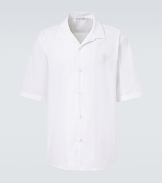 Camisa de popelín de algodón bordada | Acne Studios