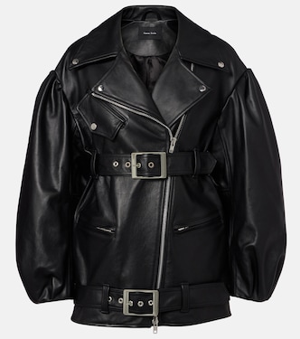 Belted leather biker jacket | Simone Rocha