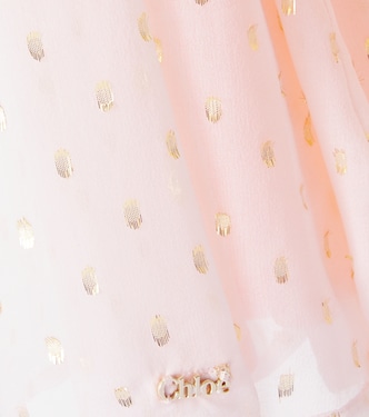Polka-dot silk-blend skirt | Chloé Kids