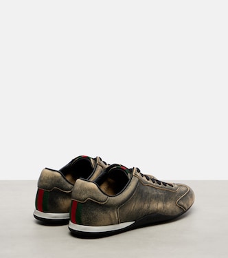 Gucci Shift leather sneakers | Gucci