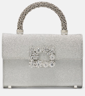 Jewel Efflorescence Mini glitter tote bag | Roger Vivier