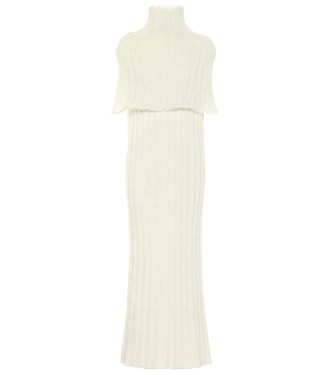 Ribbed-knit wool-blend midi dress | Jil Sander