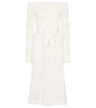 Robe midi Jame en coton mélangé | Rebecca Vallance