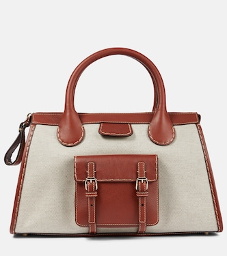 Borsa Edith Medium in canvas e pelle | Chloé
