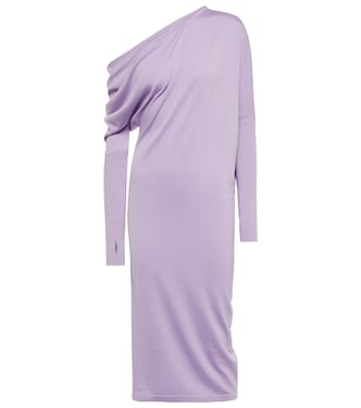 Robe midi en cachemire et soie | Tom Ford