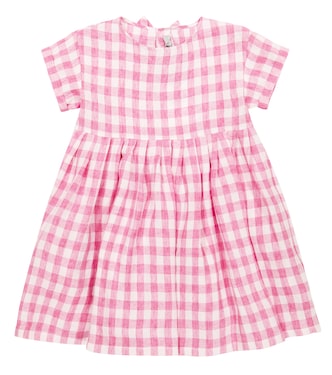 Gingham linen dress | Il Gufo