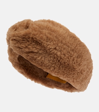 Ovid camel hair and silk teddy headband | Max Mara