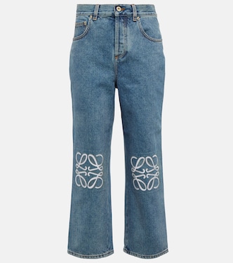 High-Rise Cropped Jeans Anagram | Loewe
