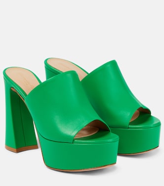 Holly leather platform mules | Gianvito Rossi