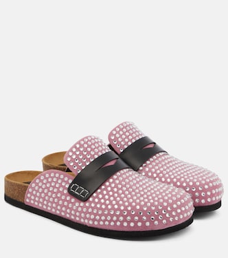 Slippers in suede con cristalli | JW Anderson