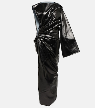Asymmetrical denim gown | Rick Owens