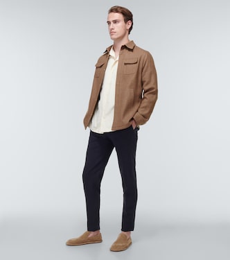 Linen, wool, and silk overshirt | Thom Sweeney