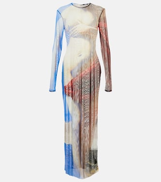 Robe longue imprimée | Balmain
