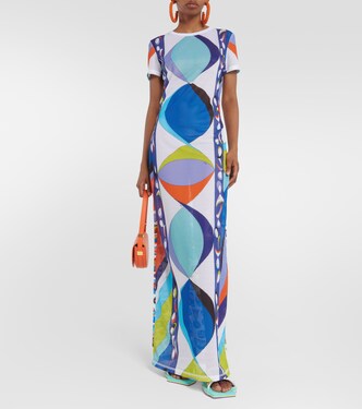 Robe longue Pesci en résille | Pucci