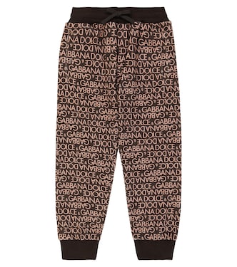 Logo cotton jersey sweatpants | Dolce&Gabbana Kids