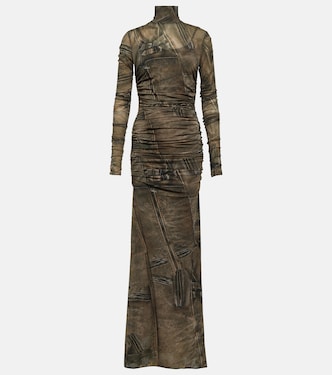 Printed high-neck gown | Blumarine