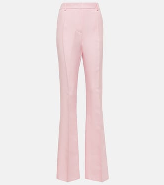 High-Rise-Schlaghose aus Crepe Couture | Valentino