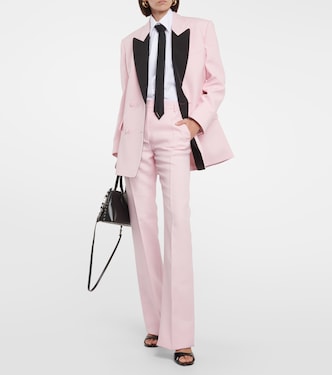 High-Rise-Schlaghose aus Crepe Couture | Valentino
