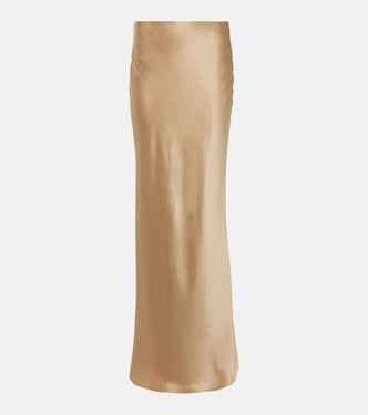 Jupe longue en satin de soie | The Sei