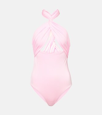 Cutout halterneck swimsuit | Giambattista Valli