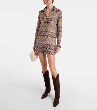 High-Rise Shorts aus Häkelstrick | Missoni