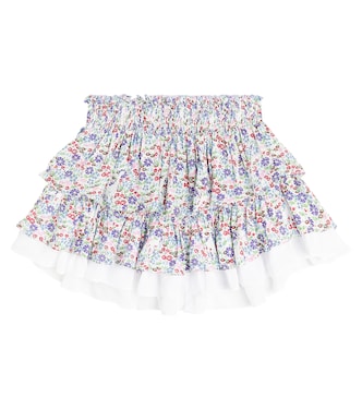 Ariane floral ruffled miniskirt | Poupette St Barth Kids