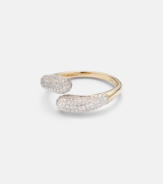 Ring Hug aus 14kt Gelbgold mit Diamanten | Stone and Strand