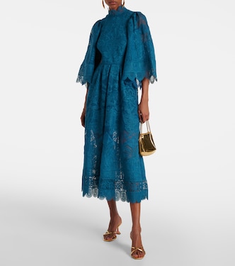 Cutout lace guipure midi dress | Farm Rio