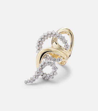 Anello Golden Strada in oro 18kt con diamanti | Yeprem