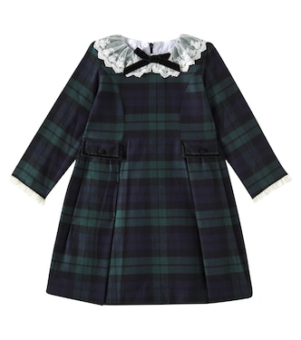 Kleid Diana aus Baumwolle mit Spitze | La Coqueta