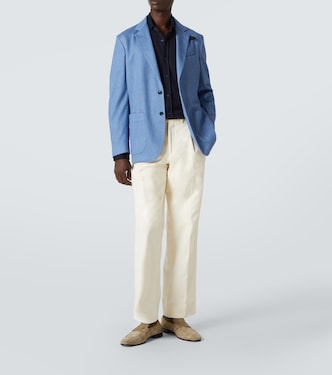 Blazer de seda y jersey de algodón | Brioni