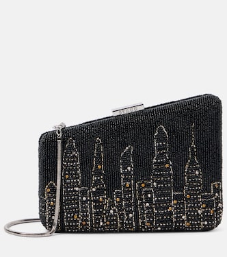 Carmella NYC Skyline beaded clutch | Staud