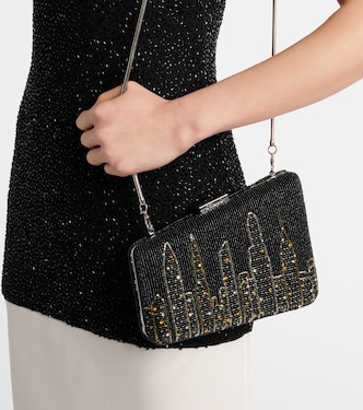 Pochette Carmella NYC Skyline à perles | Staud