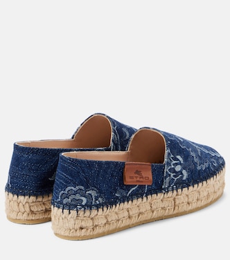 Alpargatas con plataforma de denim | Etro