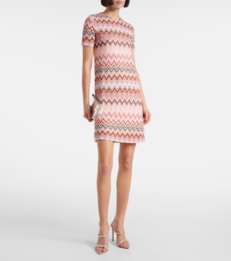 Vestido corto de lamé a rayas | Missoni