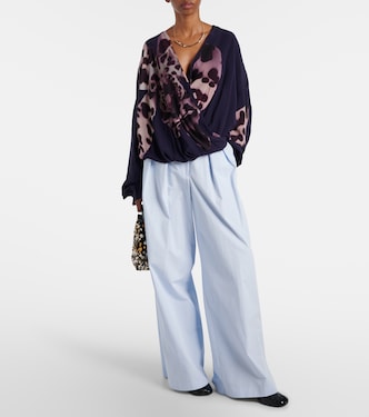 Pantaloni a gamba larga in cotone | Dries Van Noten