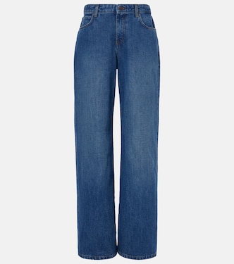 Jeans a gamba larga e vita alta Eglitta | The Row