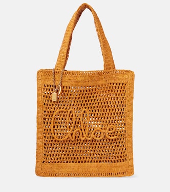 Summer Banana raffia tote bag | Chloé