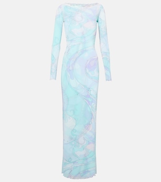 Orchidee tulle maxi dress | Pucci