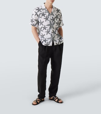 Camicia bowling in lino con stampa | Vilebrequin